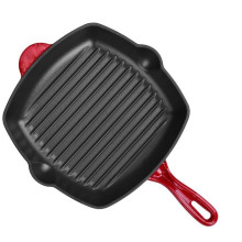 Pre-Seasoned Cast Iron Square Grill Pan - 11 inch